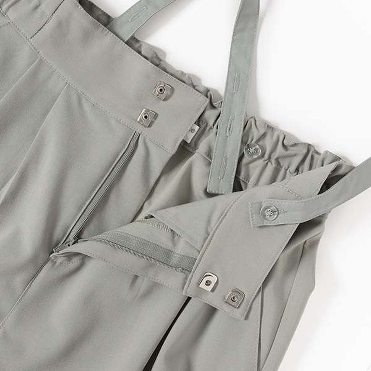 Suspender Wide Pants,Navy, large image number 16