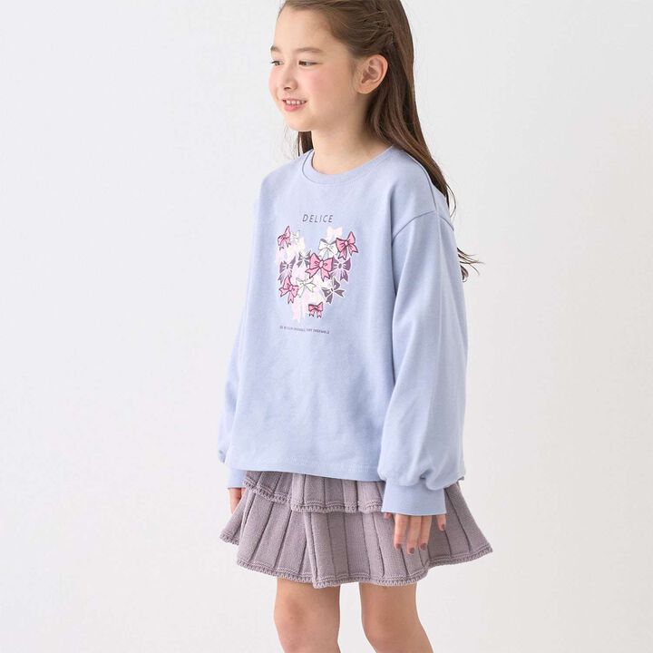 [Safe/Inner Shorts Included] Washable Tiered Knit Skirt,Greige, medium image number 6