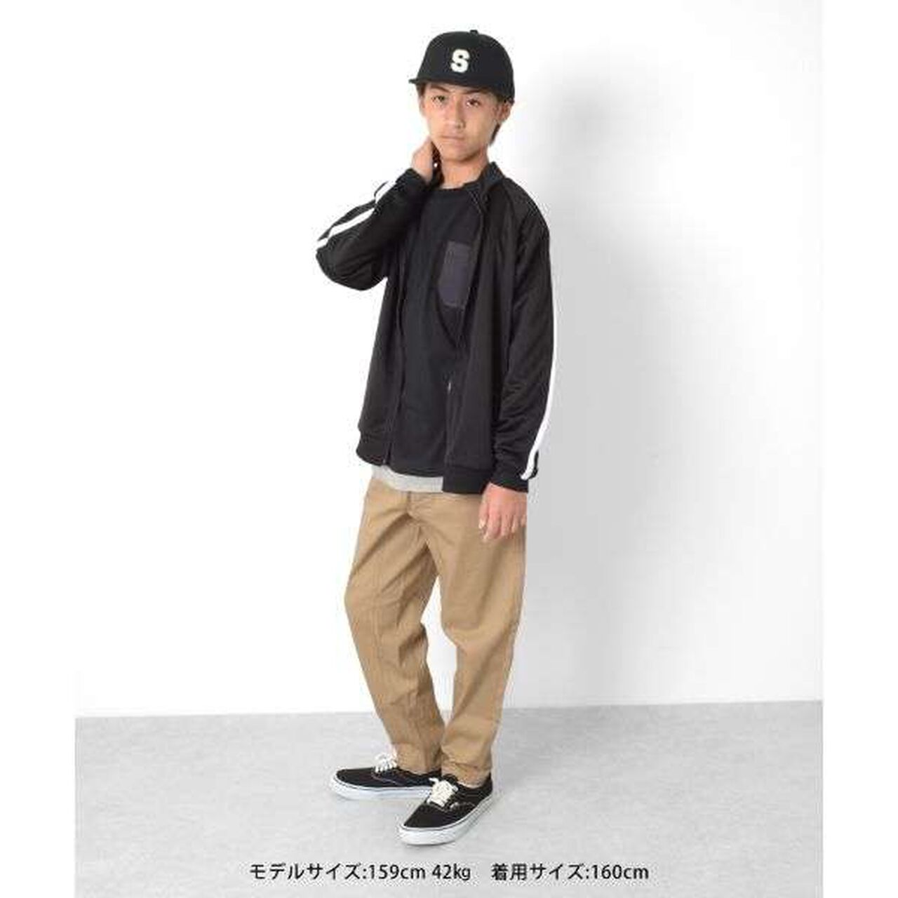 Zip-Up Blouson [Set Up Compatible],Black, large image number 6