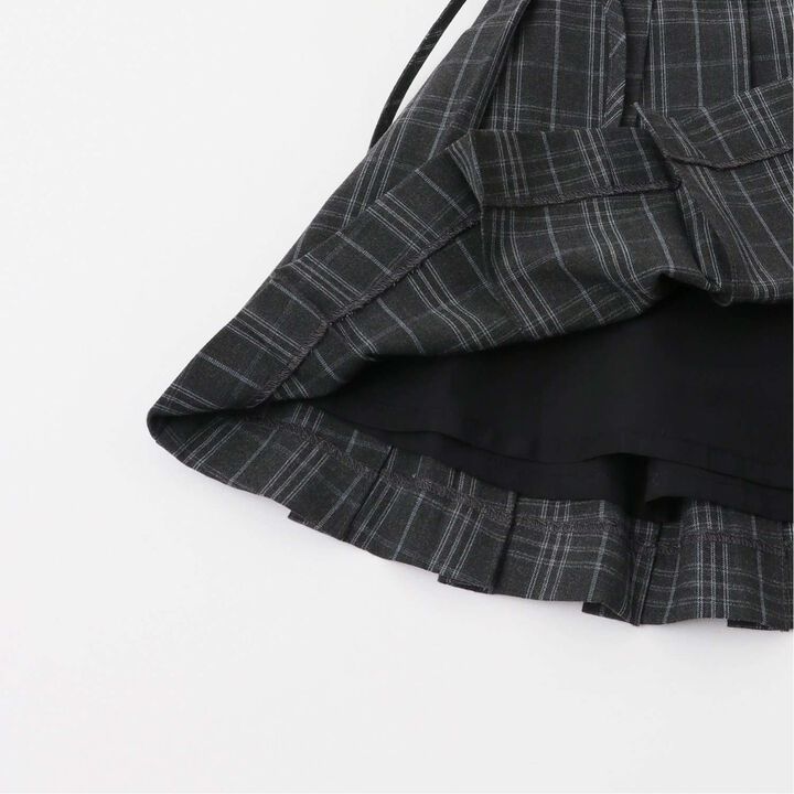 Pleated Skirt & Flared Pants Set,Gray, medium image number 8