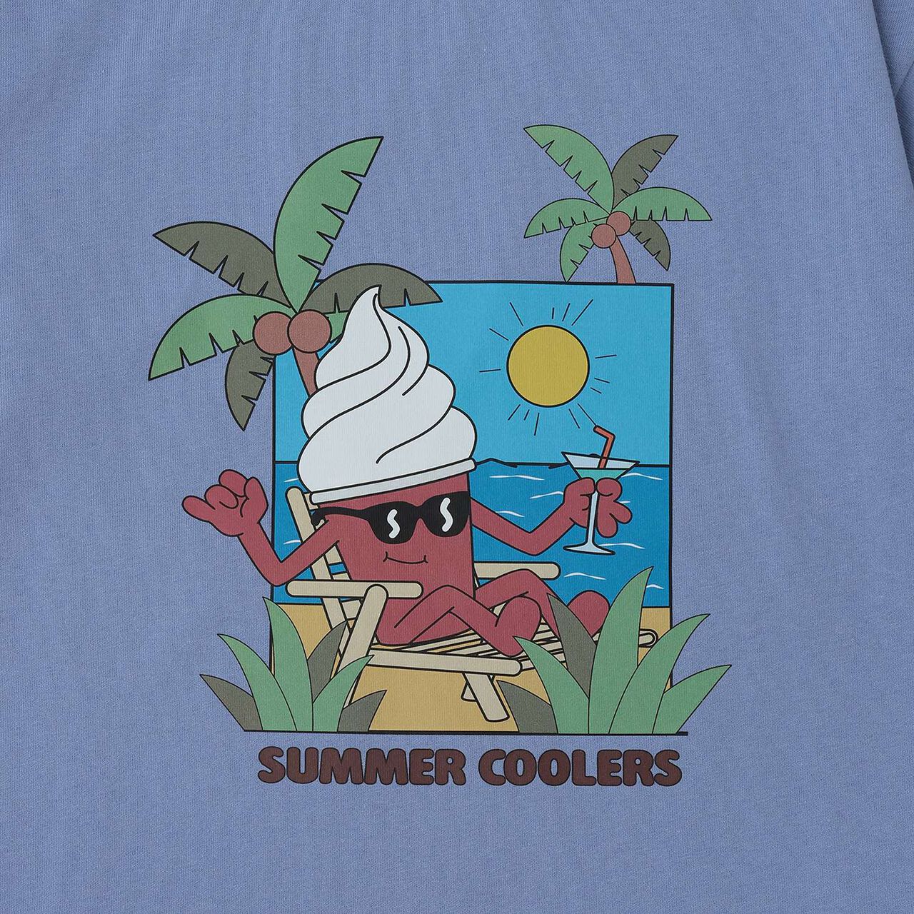 [100% Cotton] 365D OFUZAKE Summer Tee,Milky white, large image number 4