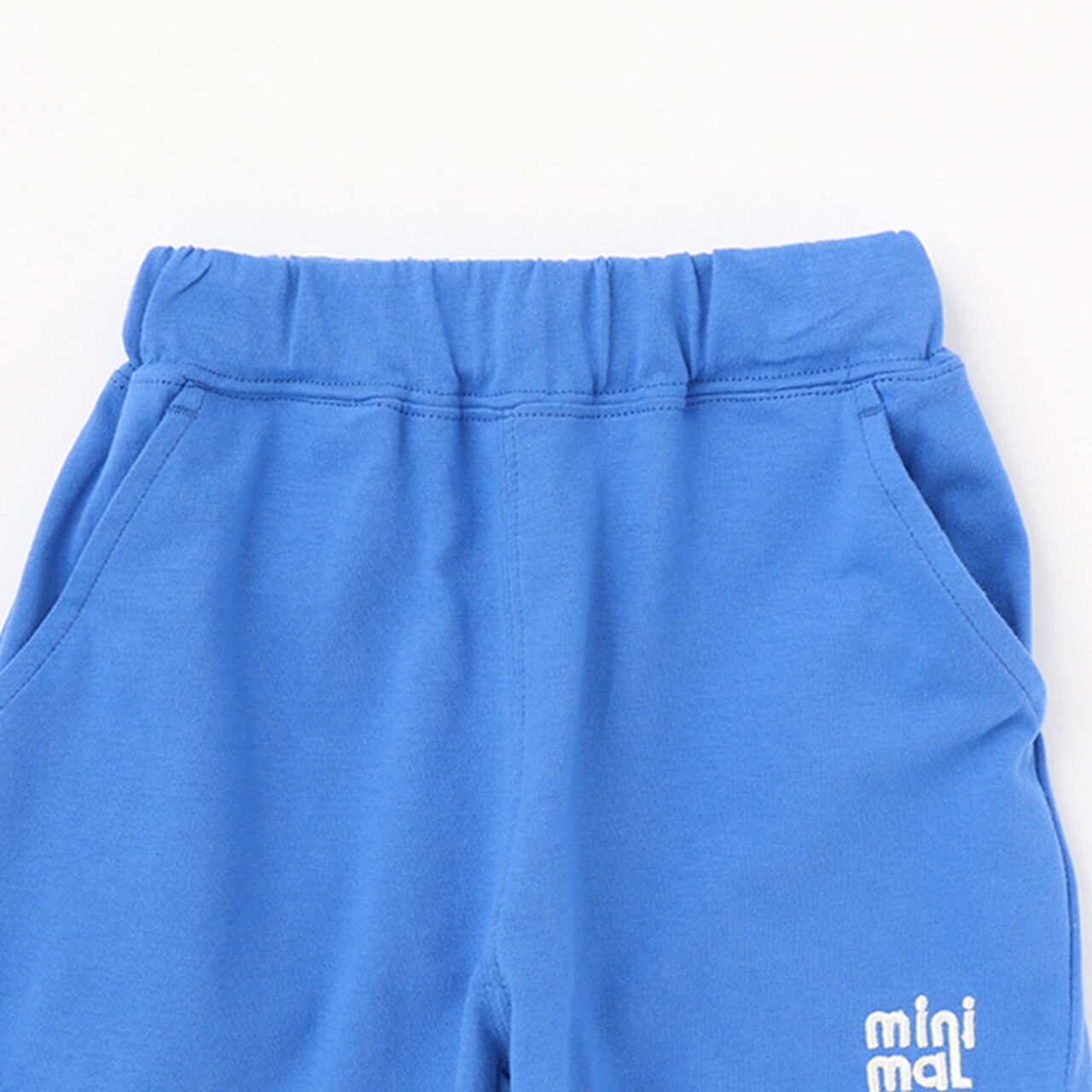 [Stain-Resistant & Water-Repellent] One-Point Embroidery 4/4 Length Pants,Blue, large image number 2