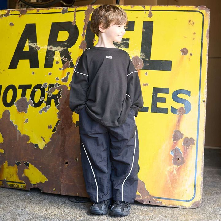 [MNCM] Side Line Wide Pants (Coordinatable Setup),Navy, medium image number 38