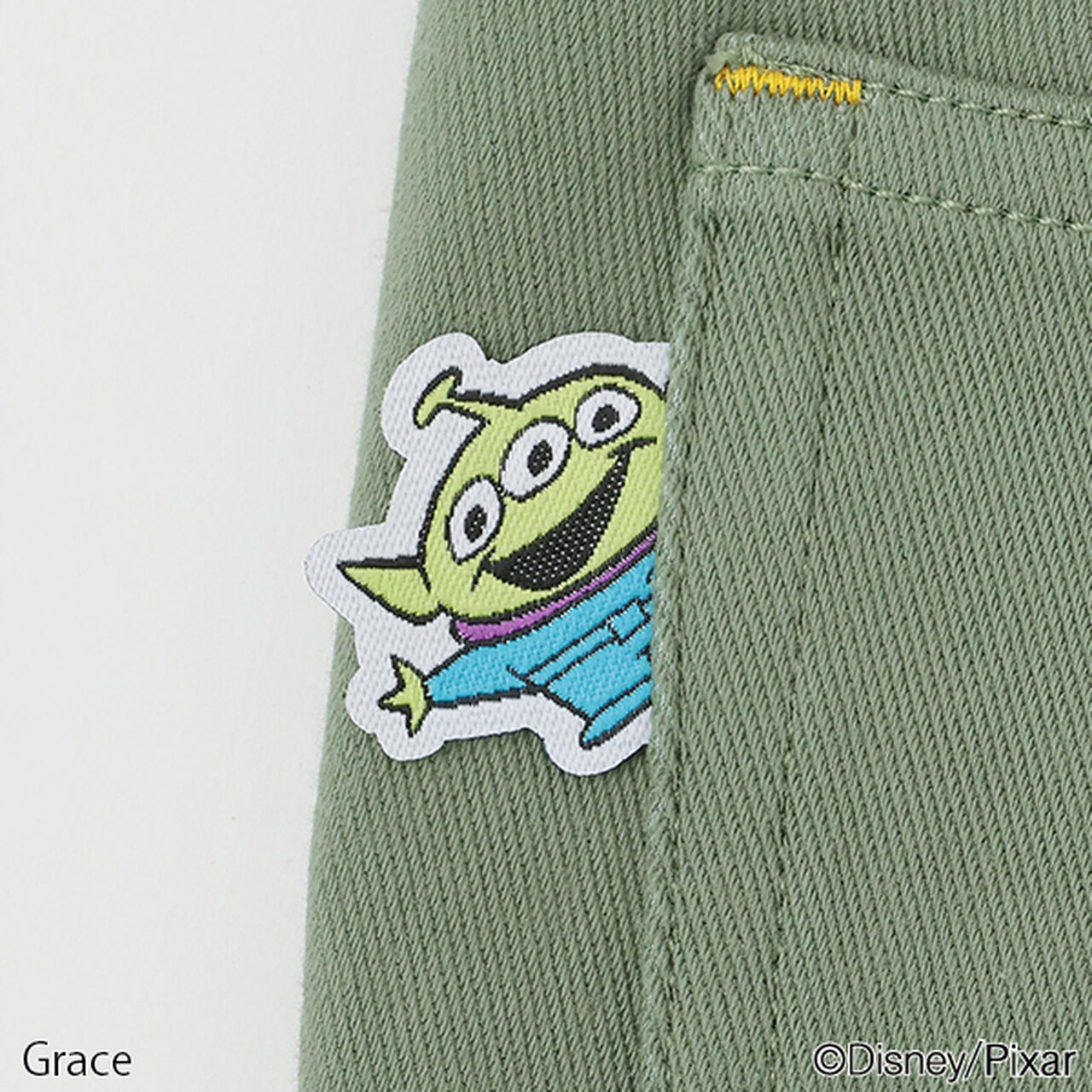 Toy Story Long-Length Straight Pants,Khaki, large image number 2