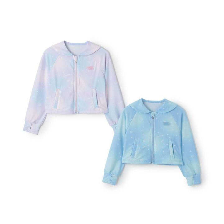 [SWIM] Sailor Collar Rash Guard [UV Protection],Sax blue, medium image number 7