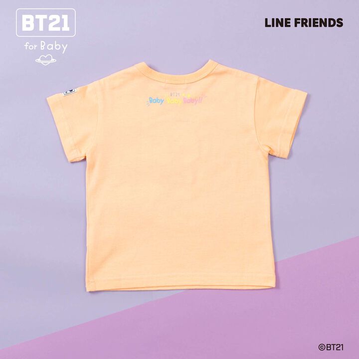 [BT21] Appliqu&eacute; Short Sleeve T-Shirt,Blue, medium image number 5
