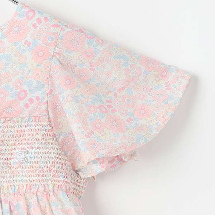 [Link] Smocked One-Piece Dress,Light gray, medium image number 4