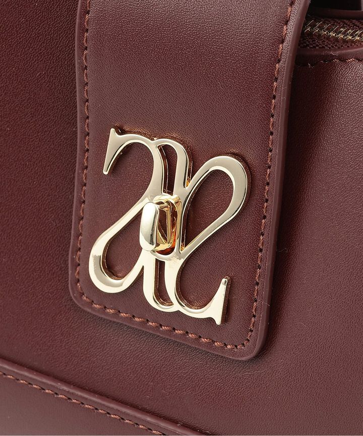 Logo Motif Shoulder Bag [Korean Fashion],Ivory, medium image number 10