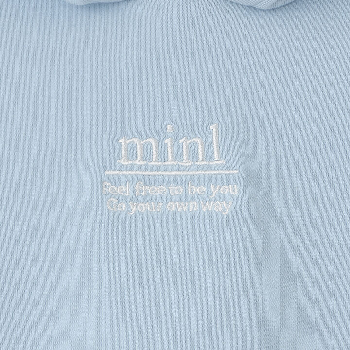 Anti-Stain Puffed Sweatshirt Hoodie / Cardboard,Sax blue, medium image number 13