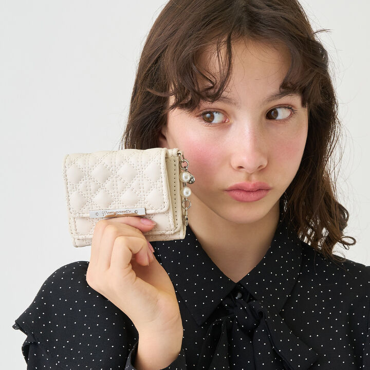 Quilted Design Mini Wallet,, medium