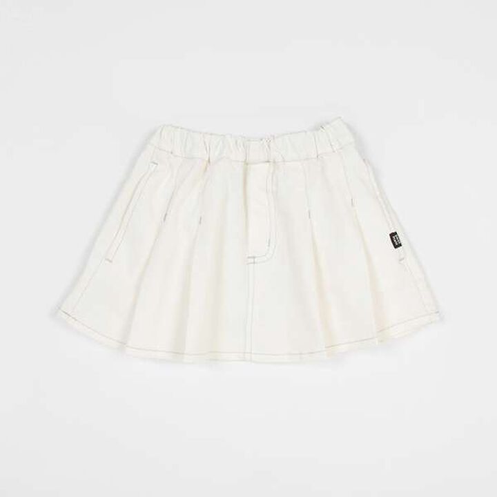 [Link] Non-Fading Denim-Look Skirt (Kids),Blue, medium image number 18