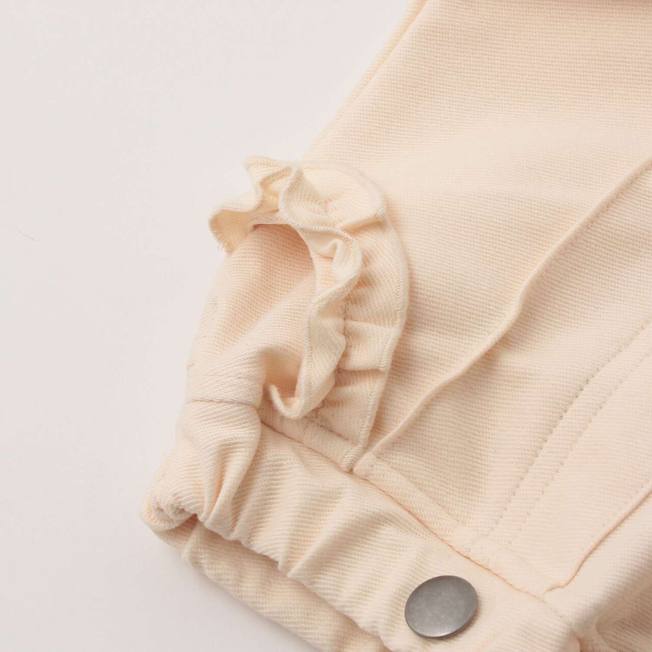 Cherry Blossom Embroidered Denim Pants,Blue, large image number 3