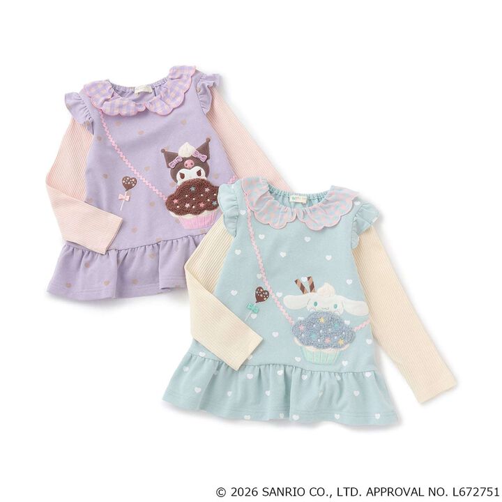 [Cinnamoroll/Kuromi] Peplum Tunic,Blue, medium image number 12