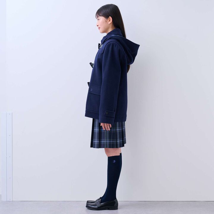 [Graduation Attire] Lightweight Quilted Lining Mid-Length Duffle Coat,Navy, medium image number 22