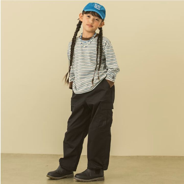 [D Select] Nylon Embroidered Cap,Blue, medium image number 7