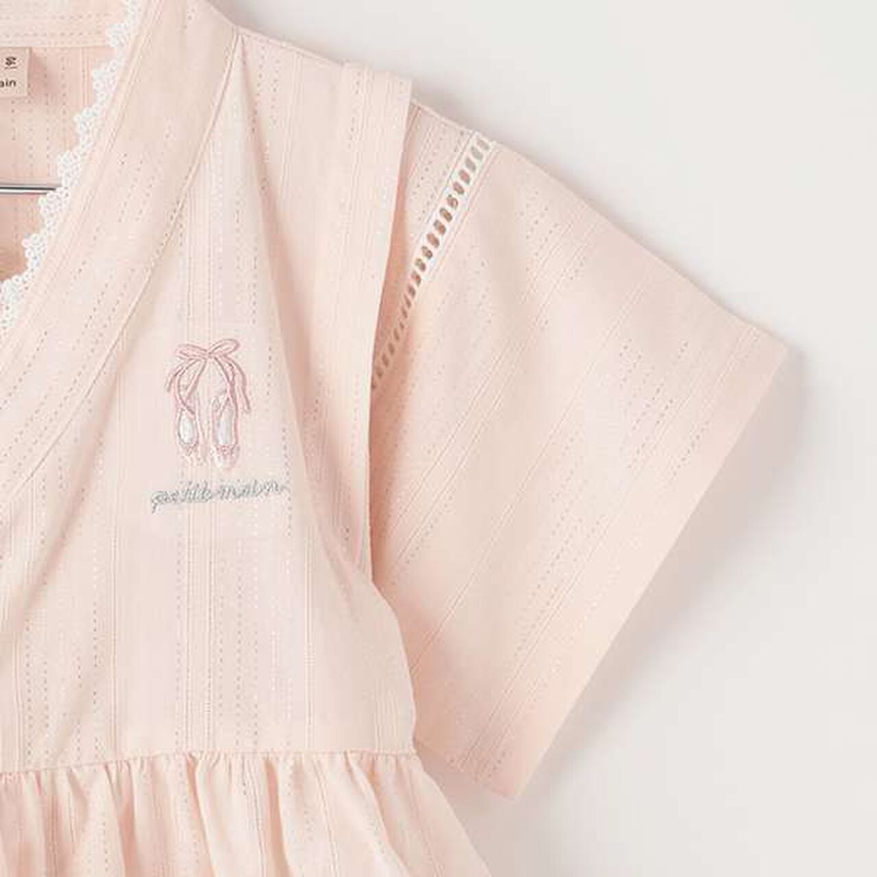 Peplum Frill Jinbei,Light pink, large image number 8