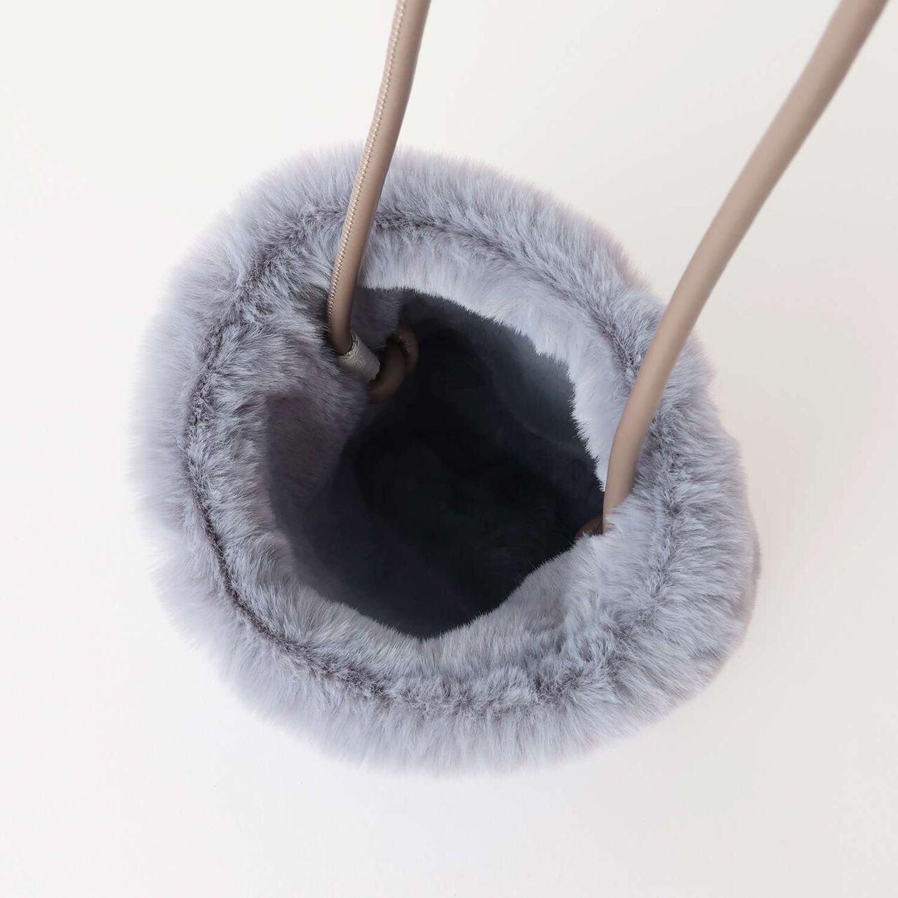 Faux Fur Mini Shoulder Bag,Ivory, large image number 3