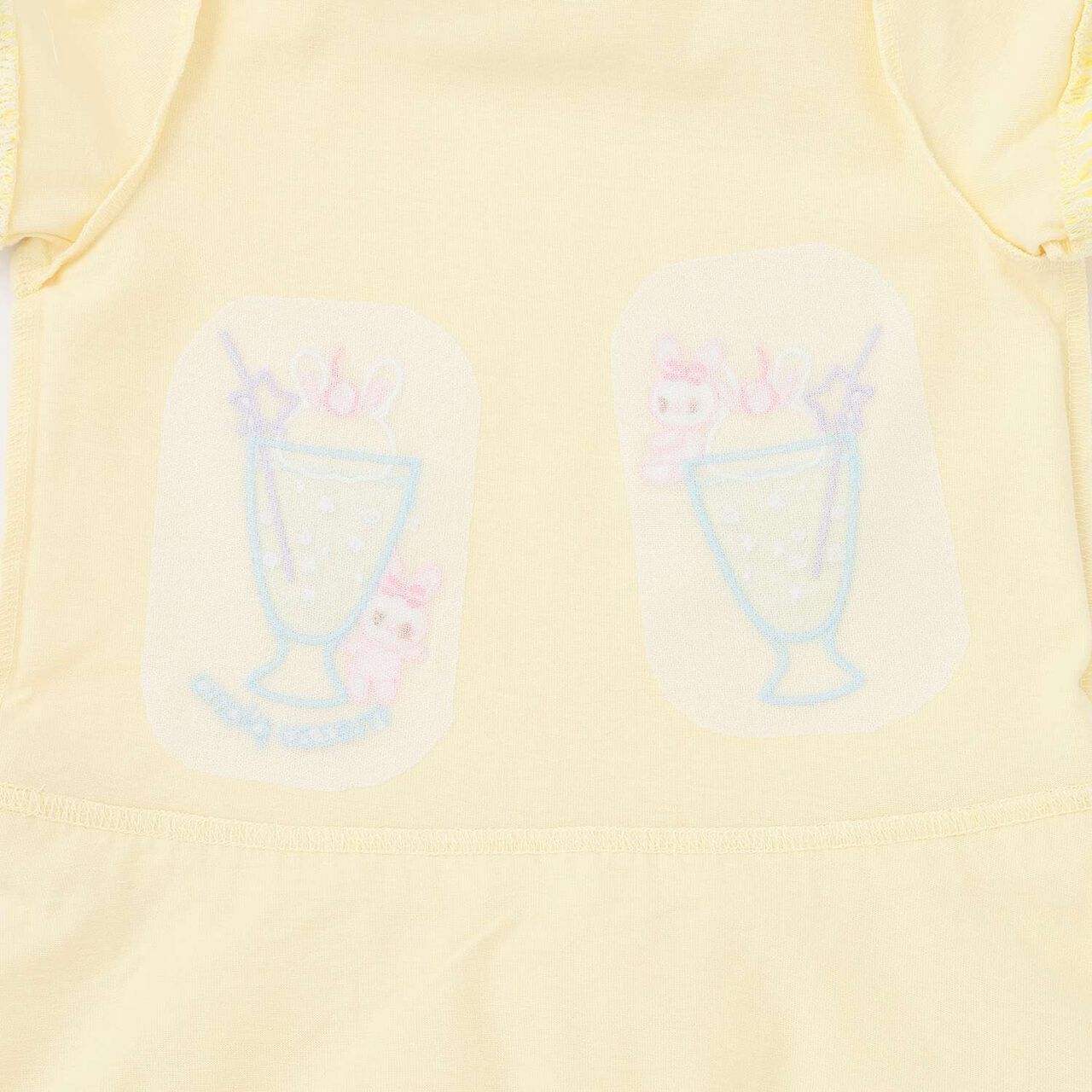 Rabbit Soda Short-Sleeve Cut and Sew One-Piece Dress,Light pink, large image number 8