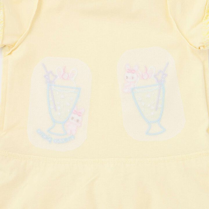 Rabbit Soda Short-Sleeve Cut and Sew One-Piece Dress,Light pink, medium image number 8
