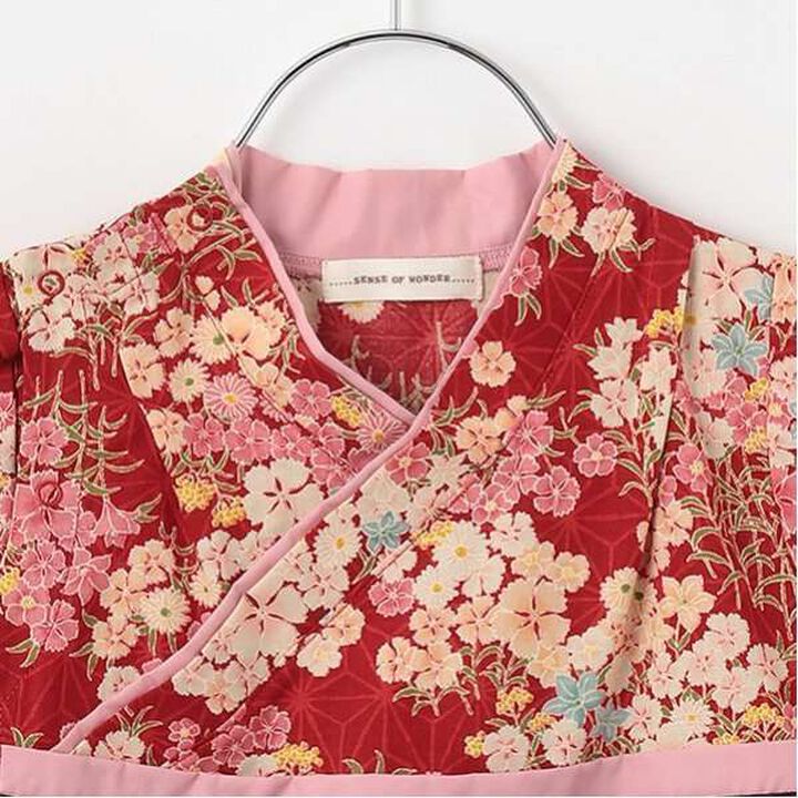 Girls' Hakama All-in-One,Red, medium image number 3