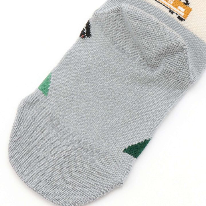 [Restock] Sky and Train Journey Crew Socks,Blue green, medium image number 1