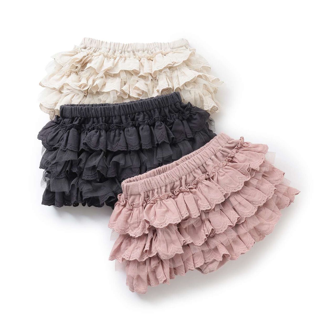 Lace Frilled Pants,Ivory, large image number 5