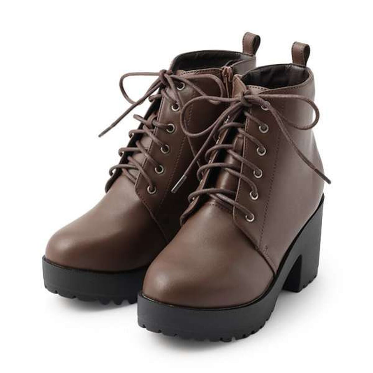 Lace-Up Boots,Brown, large image number 0