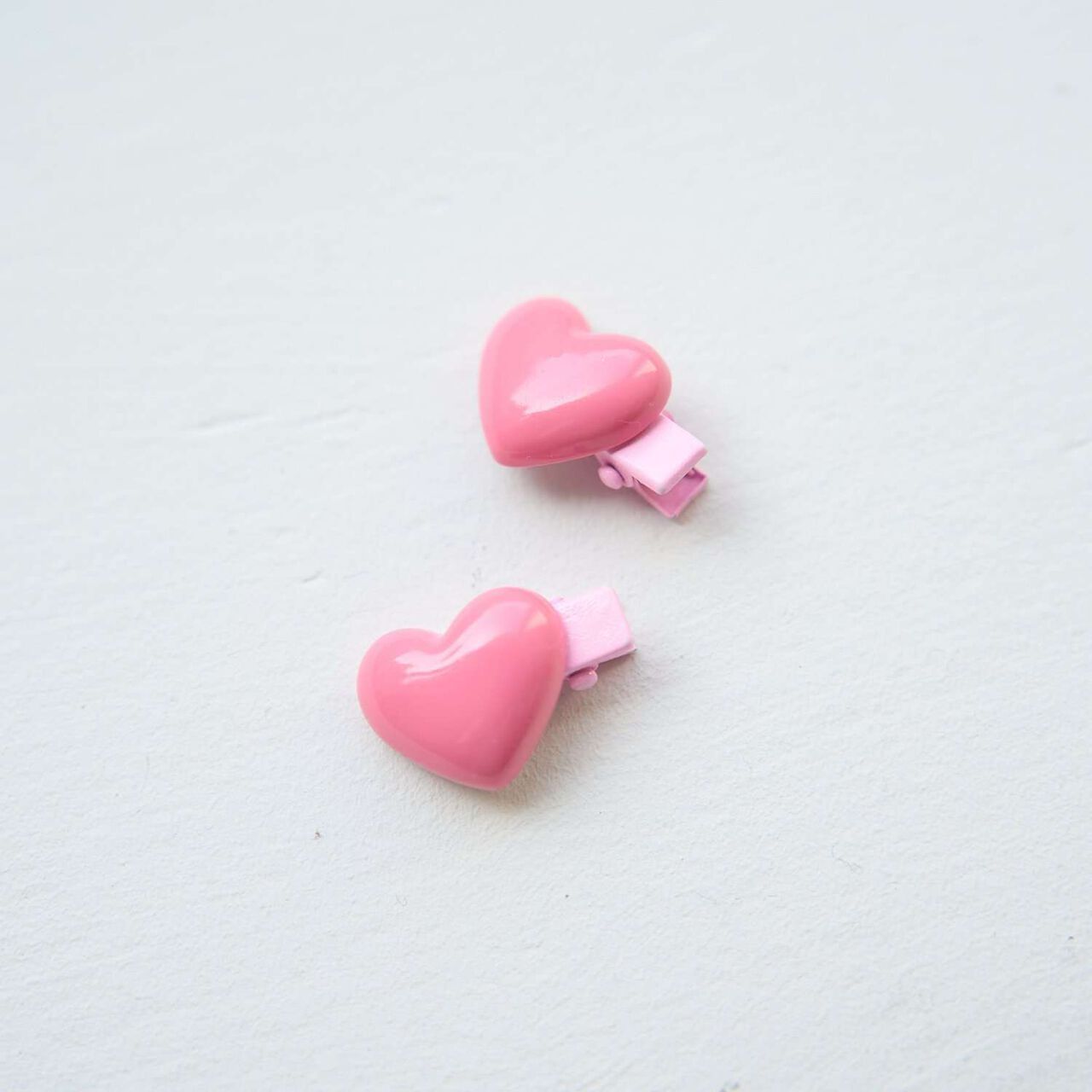 Mini Mini Heart Hair Clip 2-Piece Set,Pink, large image number 4