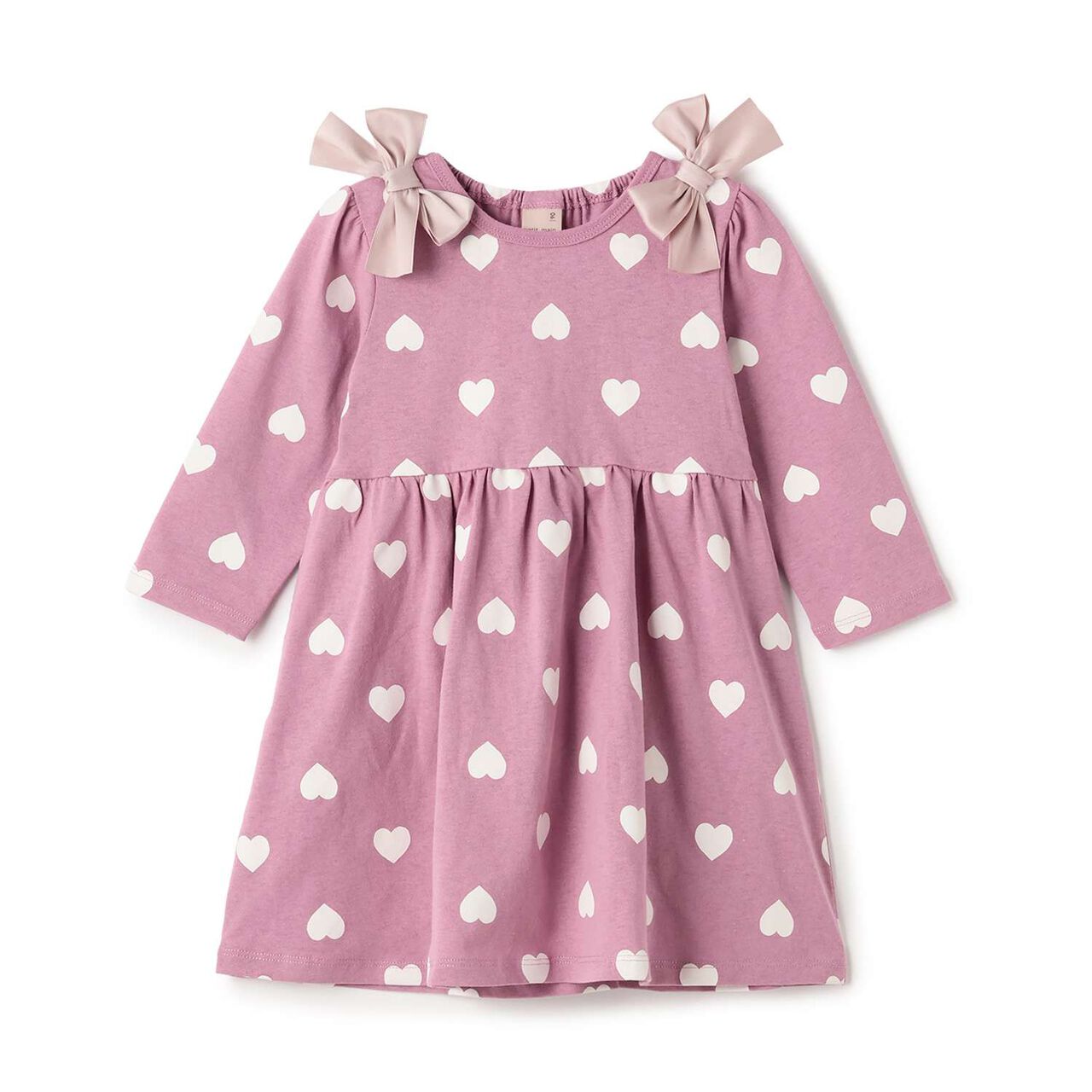 [GOOD PRICE] Patterned Ribbon Cut One-Piece Dress,Pink, large image number 0