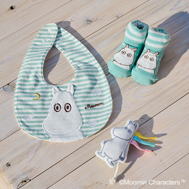 MOOMIN Nyoro Nyoro Bib,Light green, medium image number 11