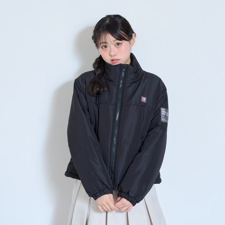 [7days] Padded Short Bomber Jacket,Pink, medium image number 6