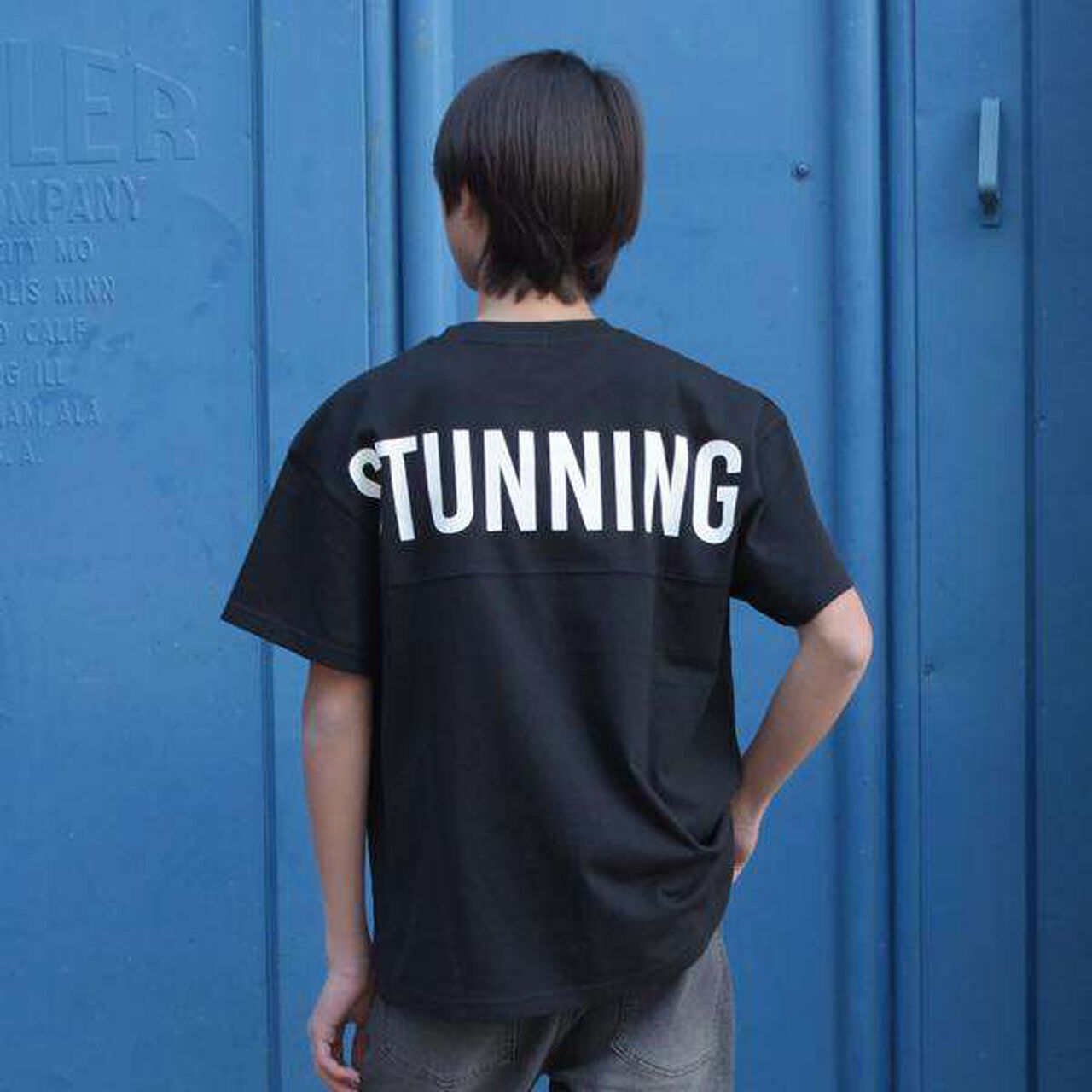 Balloon Peplum T-Shirt,Light blue, large image number 20