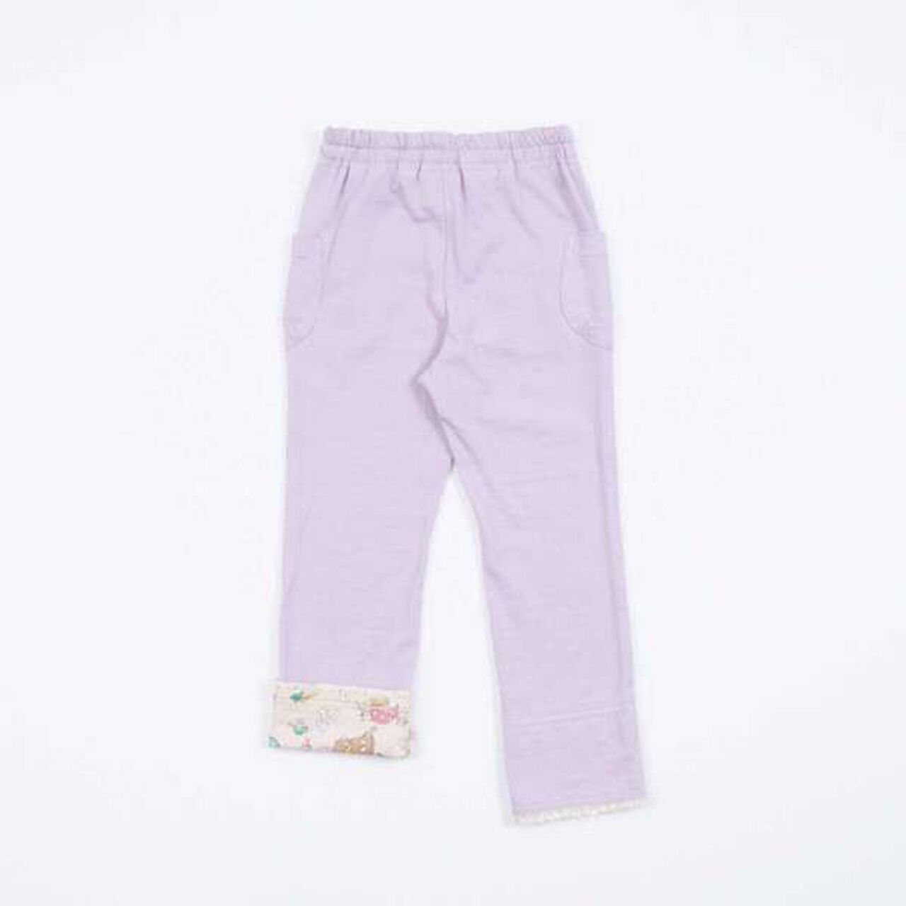 KP Cuffed Denim-Look Knit Twill Pants (100-160),Lavender, large image number 11