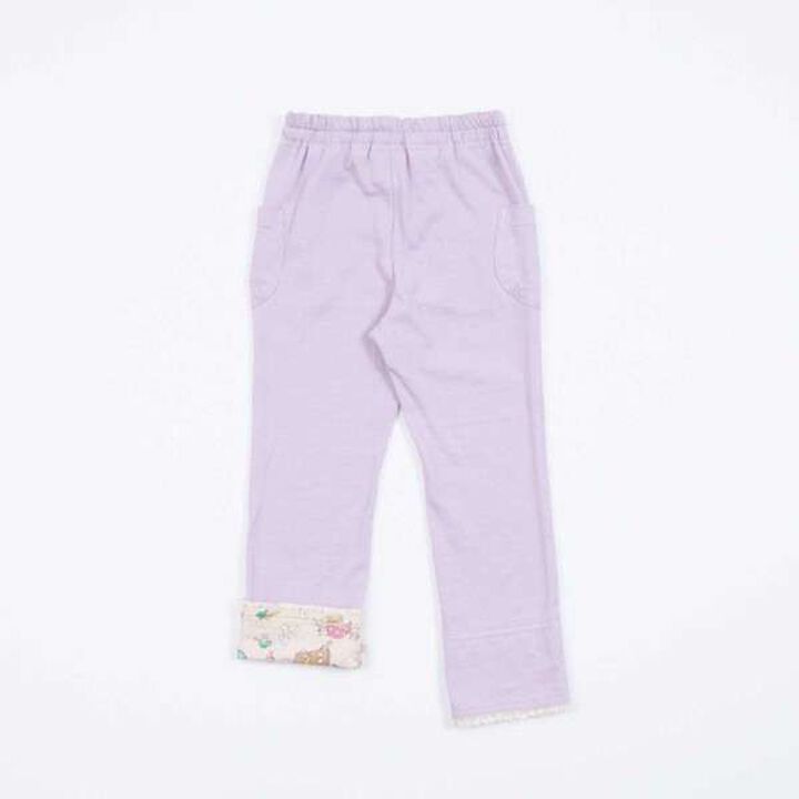 KP Cuffed Denim-Look Knit Twill Pants (100-160),Lavender, medium image number 11