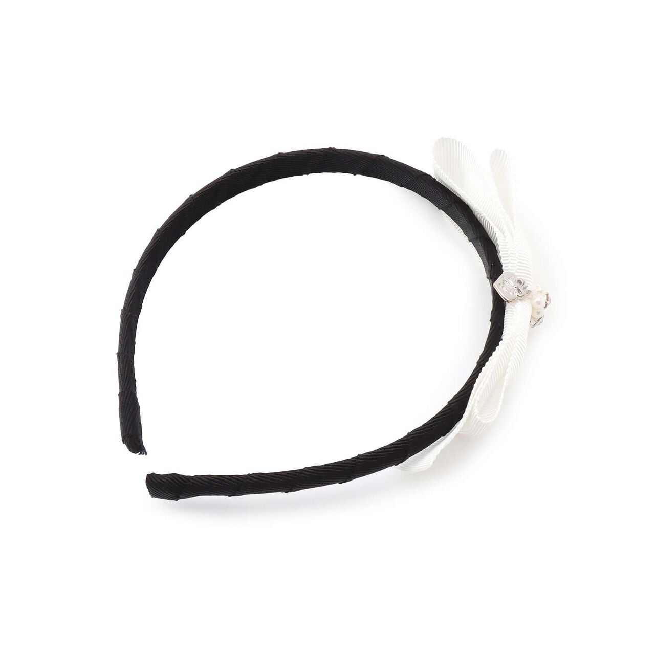 Ribbon Headband,Off white, large image number 0