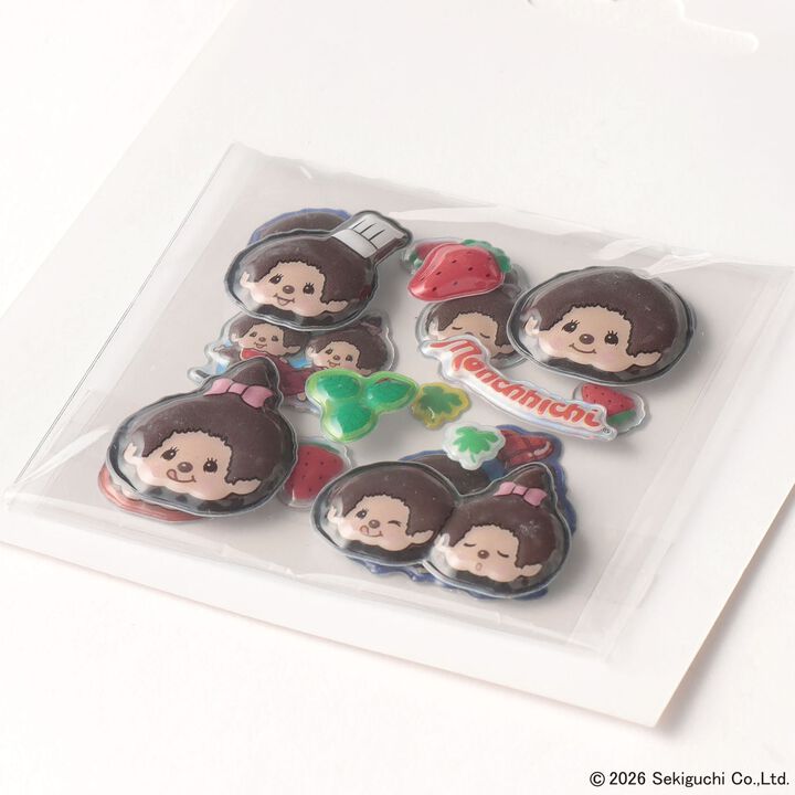 [Monchhichi] Puffy Stickers,Red, medium image number 2