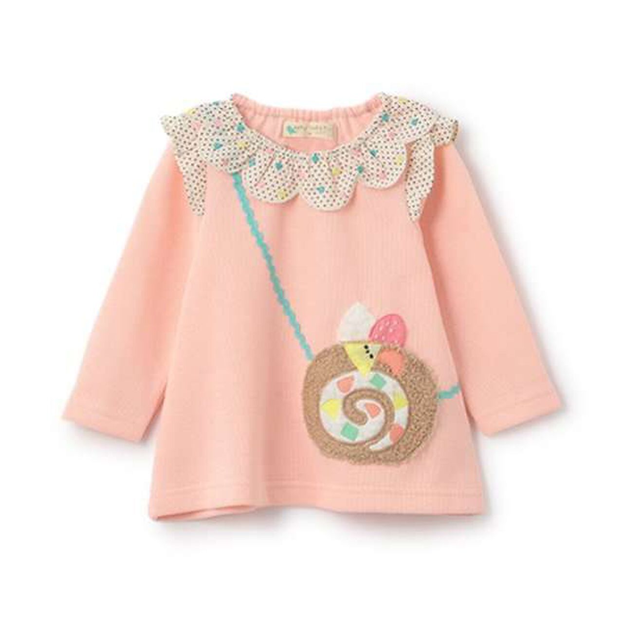 Roll Cake Small Shoulder Bag Sweatshirt,Lavender, large image number 1