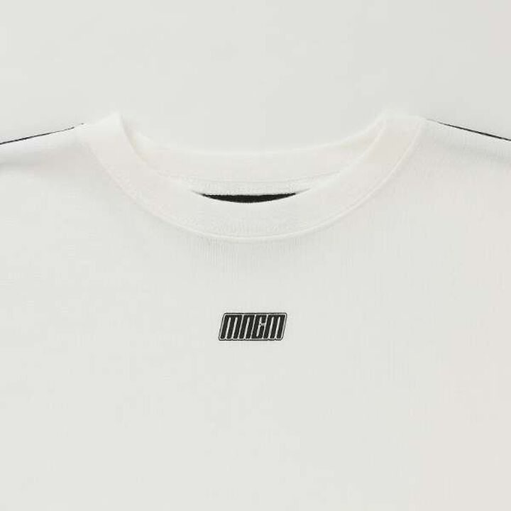 [MNCM] [Comfortable Jersey Fabric] Piping Big T-Shirt,Charcoal gray, medium image number 5