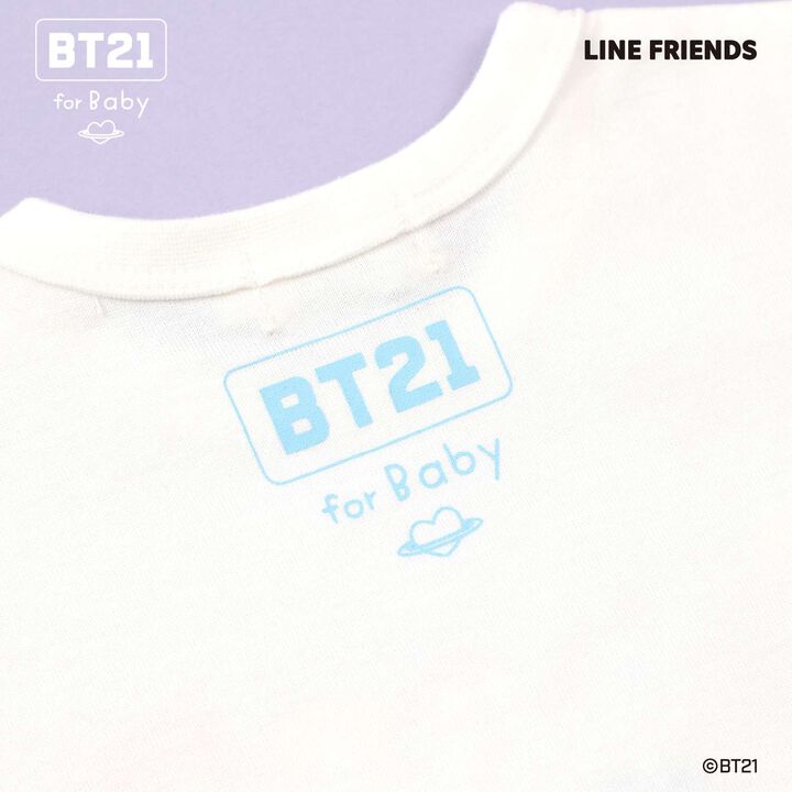 [BT21] Print & Embroidery Short Sleeve T-Shirt (Baby),Off white, medium image number 3
