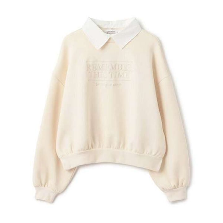 Collared Boxy Pullover,Mocha tea, medium image number 2