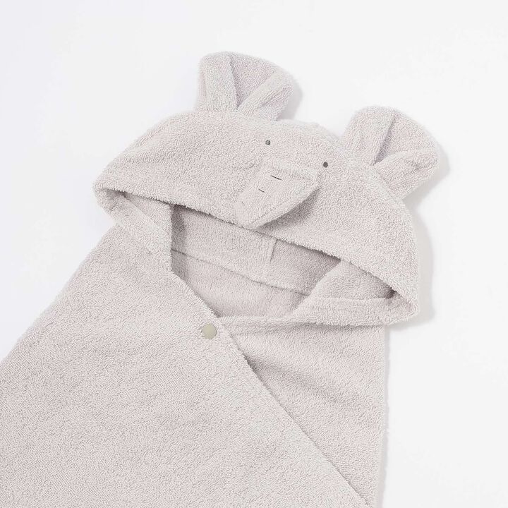 Animal Bath Poncho,Light blue, medium image number 4