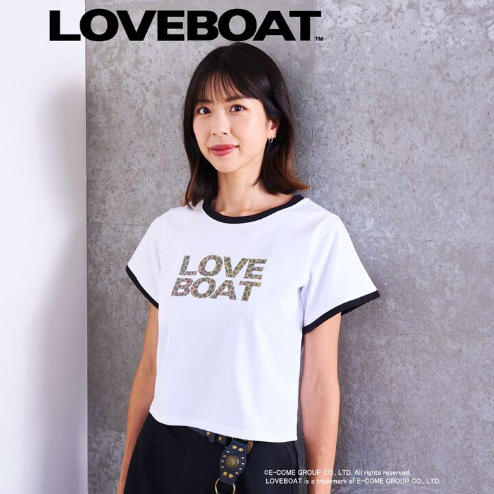 [Parent-Child Matching] LOVEBOAT Ringer T-Shirt (Women's),, medium