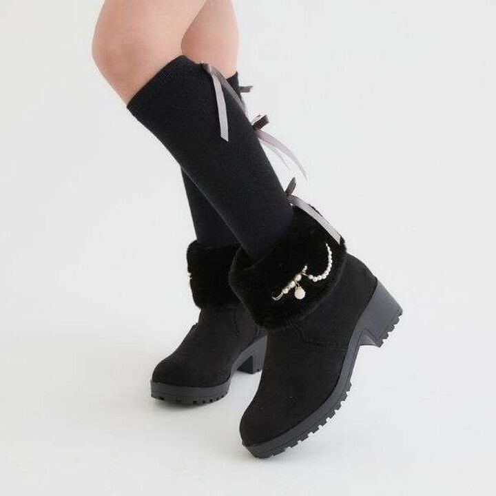 Short Boots with Pearl Accent,, medium
