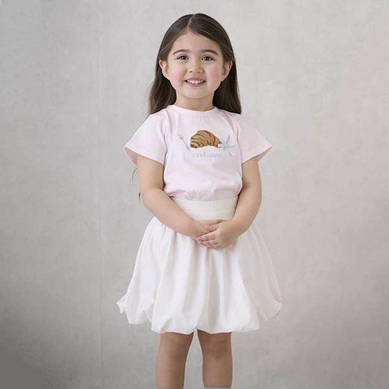 [Link] Balloon Skirt with Shorts,Ivory, large image number 6