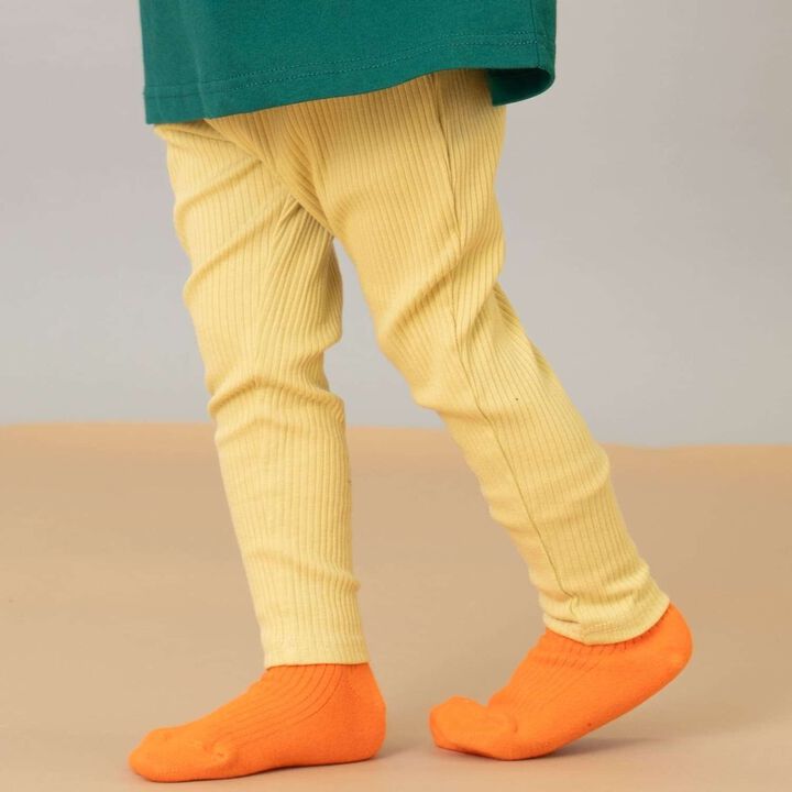 [365D.] Anti-Stain Ribbed Leggings,Mustard, medium image number 0