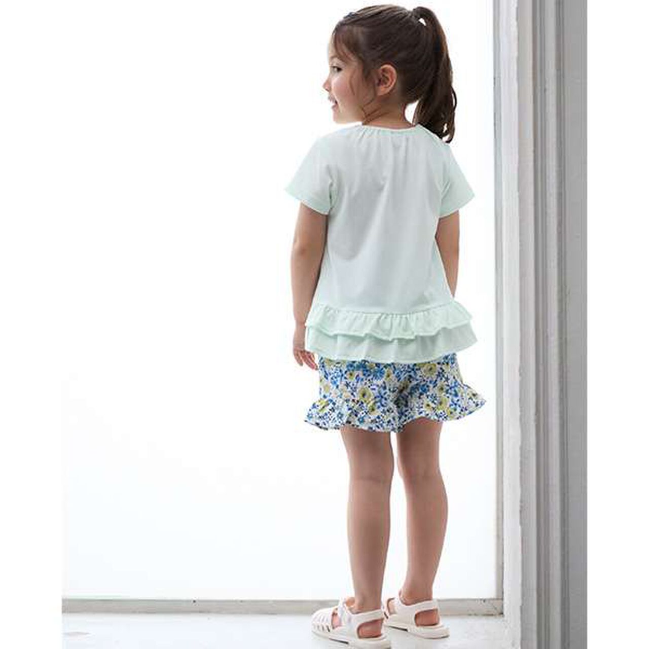 [Amphibious] Logo Embroidery T-Shirt (Kids Size),Light khaki, large image number 2