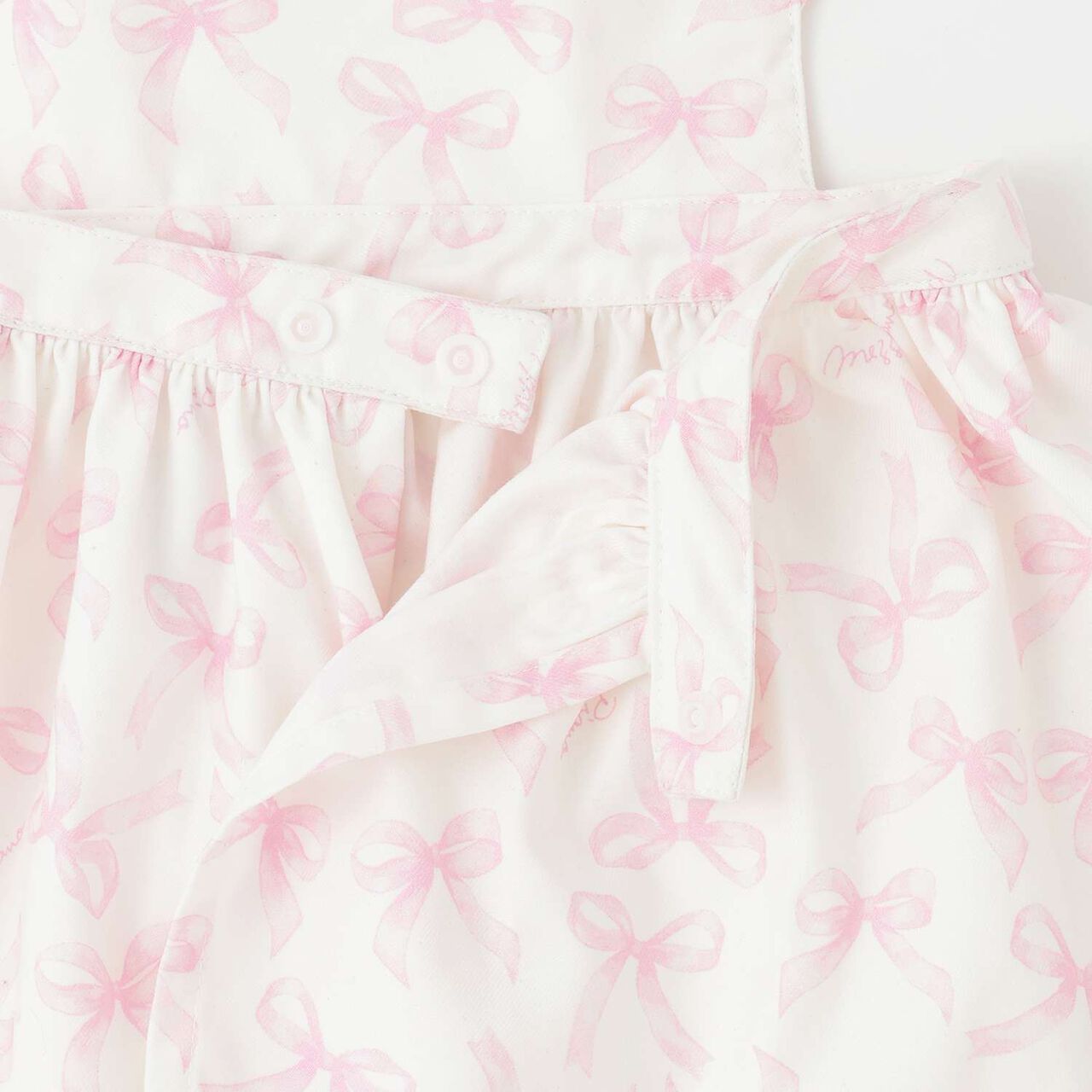 Ribbon Pattern Apron & Headband Set [Box Included],Pink, large image number 6