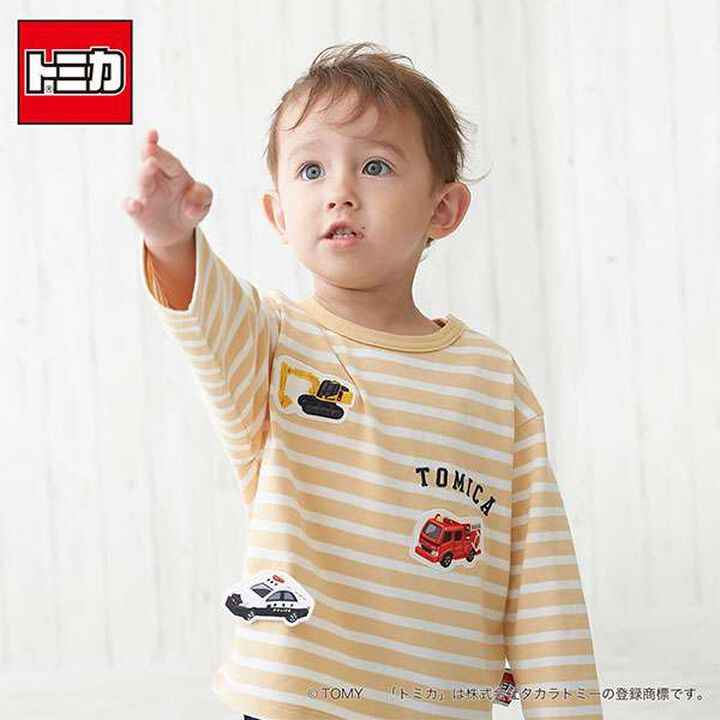 TOMICA Appliqu&eacute; Long Sleeve T-Shirt,Yellow, medium image number 13