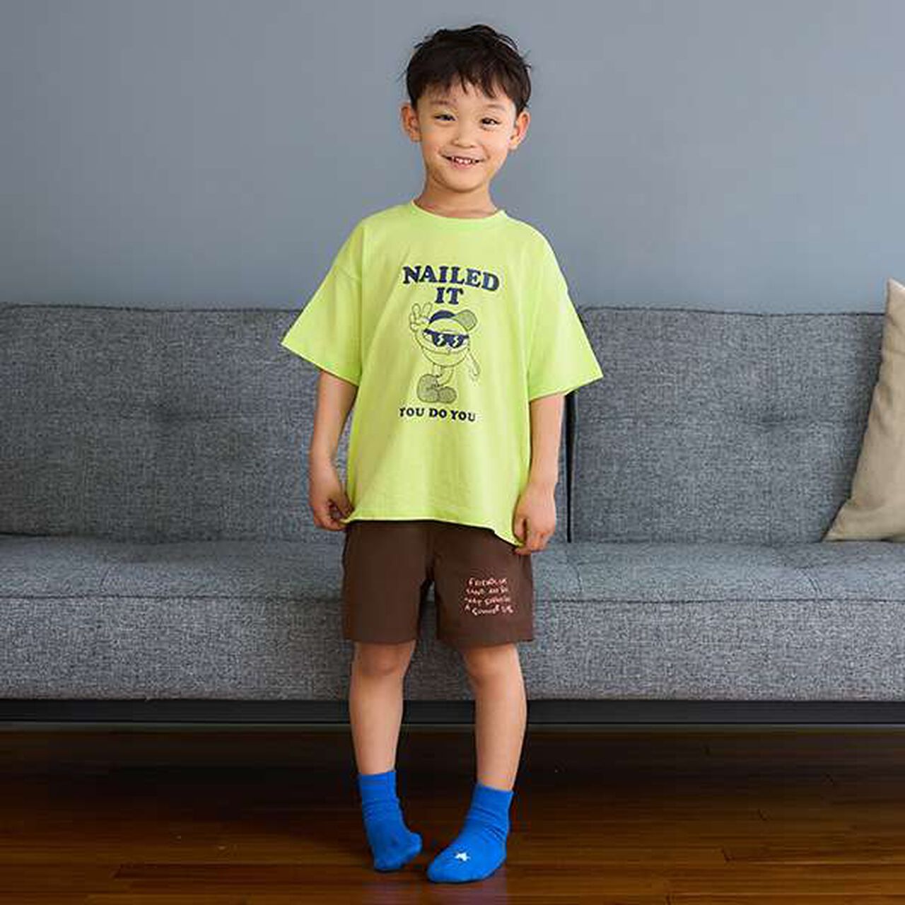 [Amphibious] One-Point Logo Shorts,Navy, large image number 3