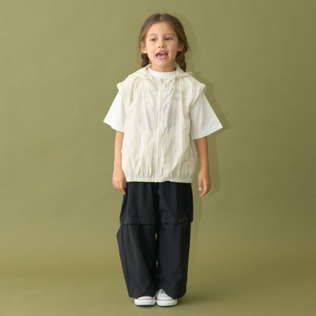 Sheer Windbreaker - 2 Way Best Option,Khaki, large image number 27